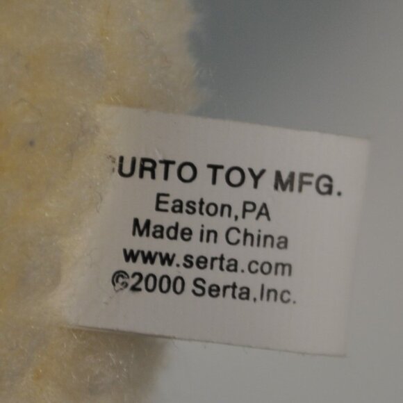 plush Curto Toy 2000 NWT #60 Serta stuffed animal counting sheep vintage  (110) - Picture 9 of 12